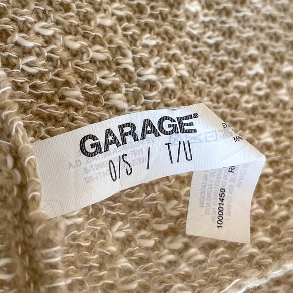 Garage Cream Taupe and White Cotton Acrylic Snood - Picture 2 of 3